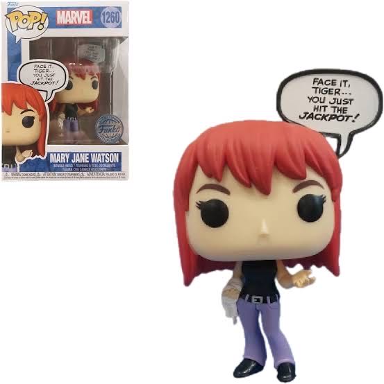 Funko Pop! 1260 Marvel: Mary Jane Watson Entertainment Earth - Funko (Marvel) action figure collectible [Barcode 889698719124] - Main Image 3