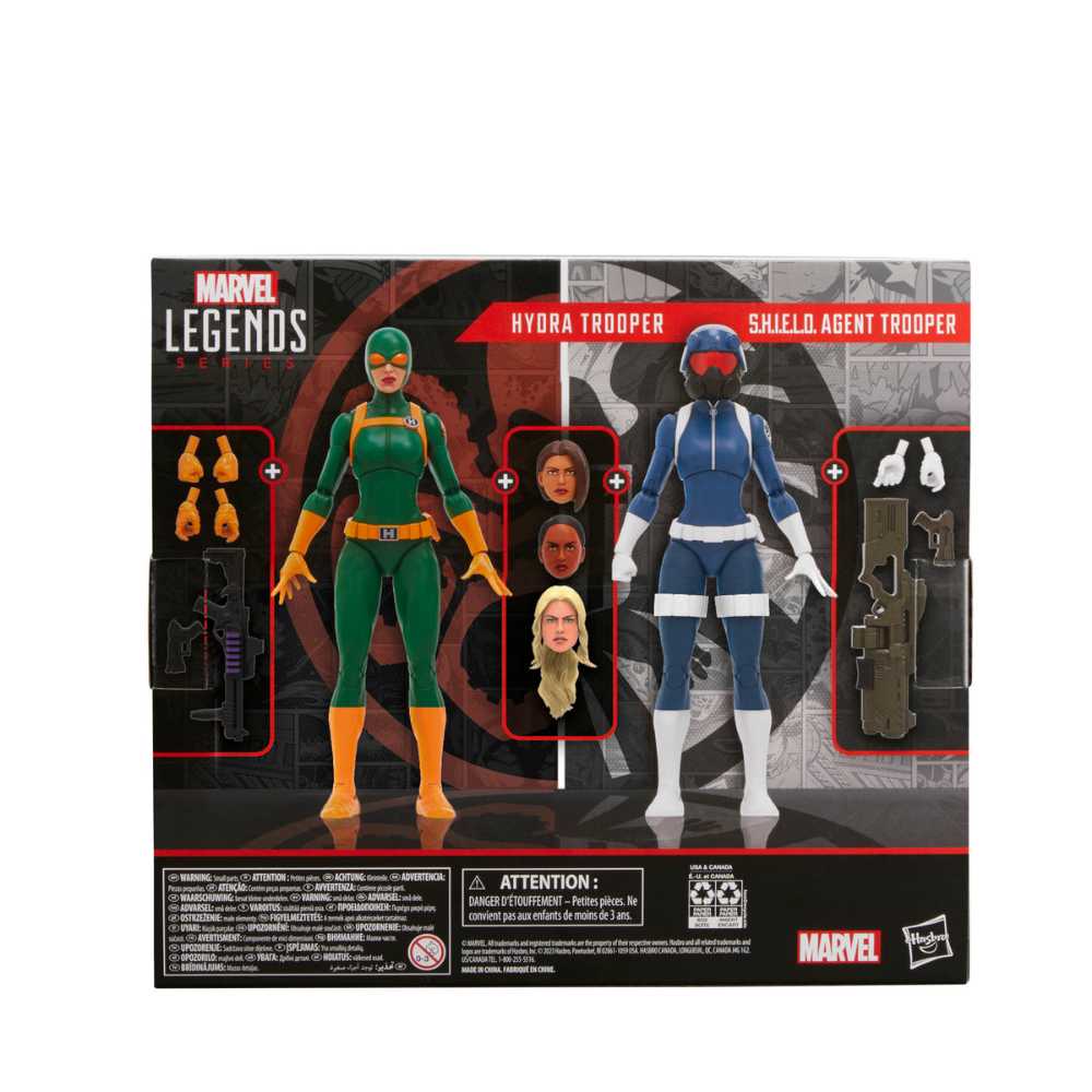 S.H.I.E.L.D. Agent Trooper (Female) & Hydra Trooper (Female) - Hasbro Marvel Legends (Marvel Legends) action figure collectible [Barcode 5010996146052] - Main Image 2