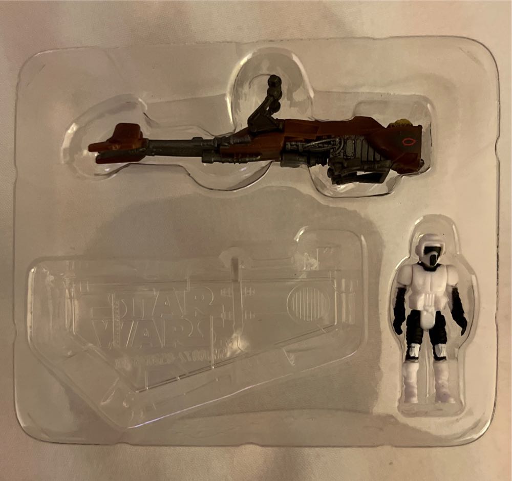 Imperial Speeder Bike (Damaged) with Biker Scout - [Scout Class] - Jazwares LLC (Star Wars - Micro Galaxy Squadron) action figure collectible - Main Image 1
