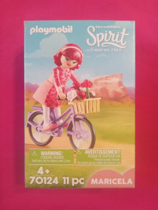 Playmobil Spirit: Riding Free: Maricela With Bicycle  action figure collectible [Barcode 4008789701244] - Main Image 2