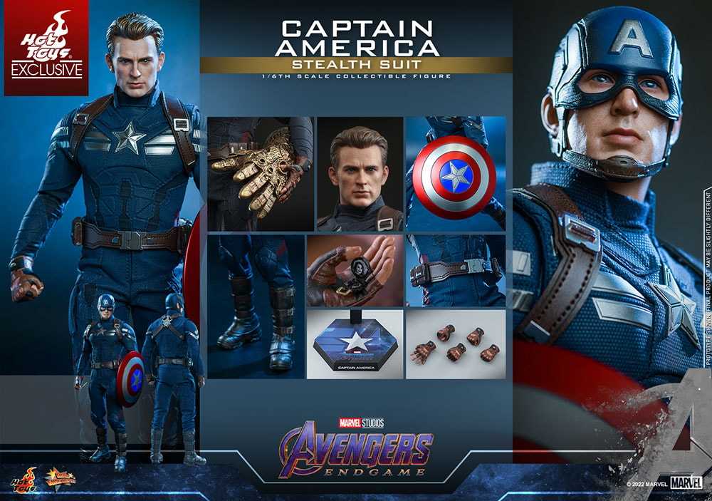 Avengers: Endgame - Hot Toys (Captain America (Stealth Suit)) action figure collectible - Main Image 2
