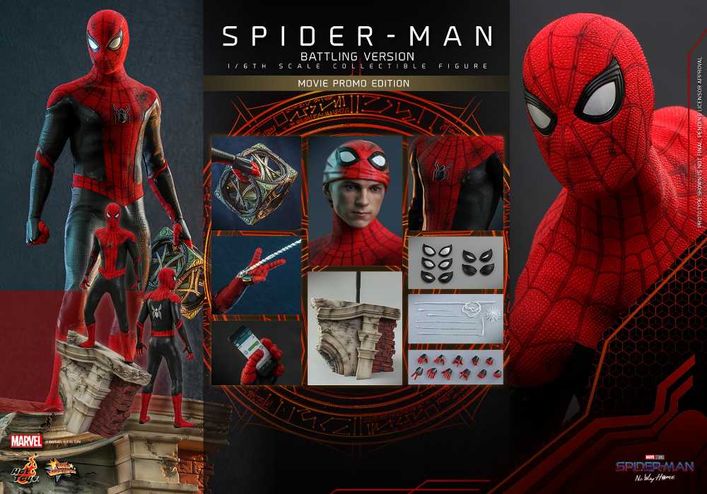 Spider-Man: No Way Home - Hot Toys (Spider-Man (Battling Version)) action figure collectible - Main Image 2