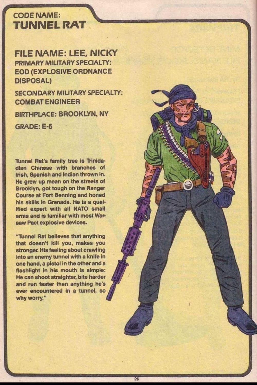 Tunnel Rat - #83 - Hasbro (G.I. Joe) action figure collectible [Barcode 5010996116253] - Main Image 2