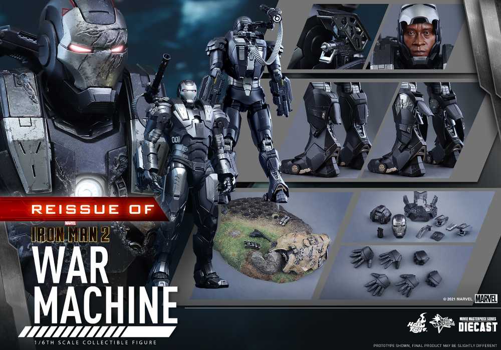 Iron Man 2 - Hot Toys (War Machine Mark I) action figure collectible - Main Image 2