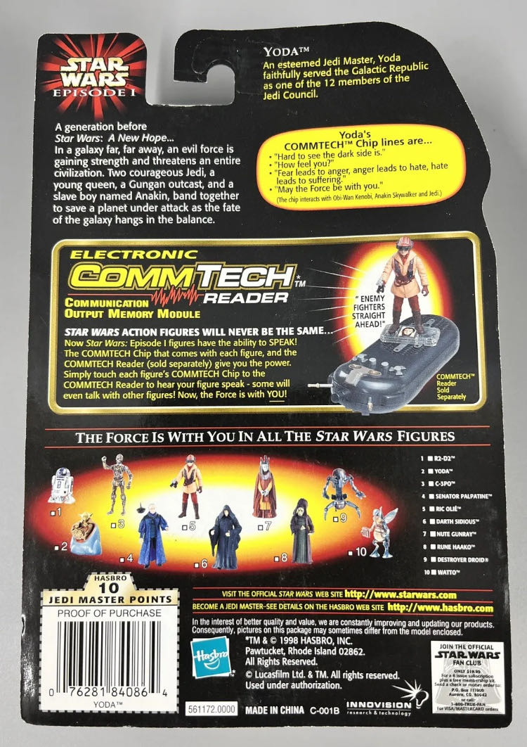 Yoda TPM - Basic - Hasbro (Star Wars Episode I: The Phantom Menace) action figure collectible - Main Image 2