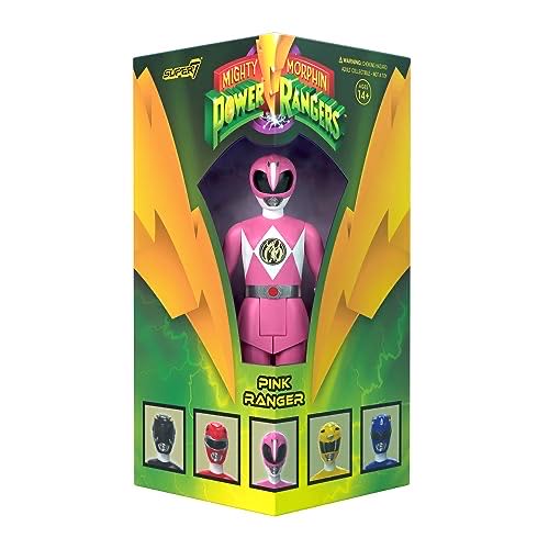 Pink Ranger (Triangle Box) - Super7 (Mighty Morphin Power Rangers) action figure collectible [Barcode 840049834248] - Main Image 1
