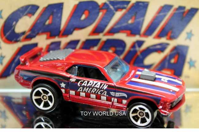 Hot Wheels ’40 Ford Coupe Yellow Captain America 1 8 - Hot Wheel / Mattel (hot Wheels marvel) action figure collectible [Barcode 887961226904] - Main Image 2