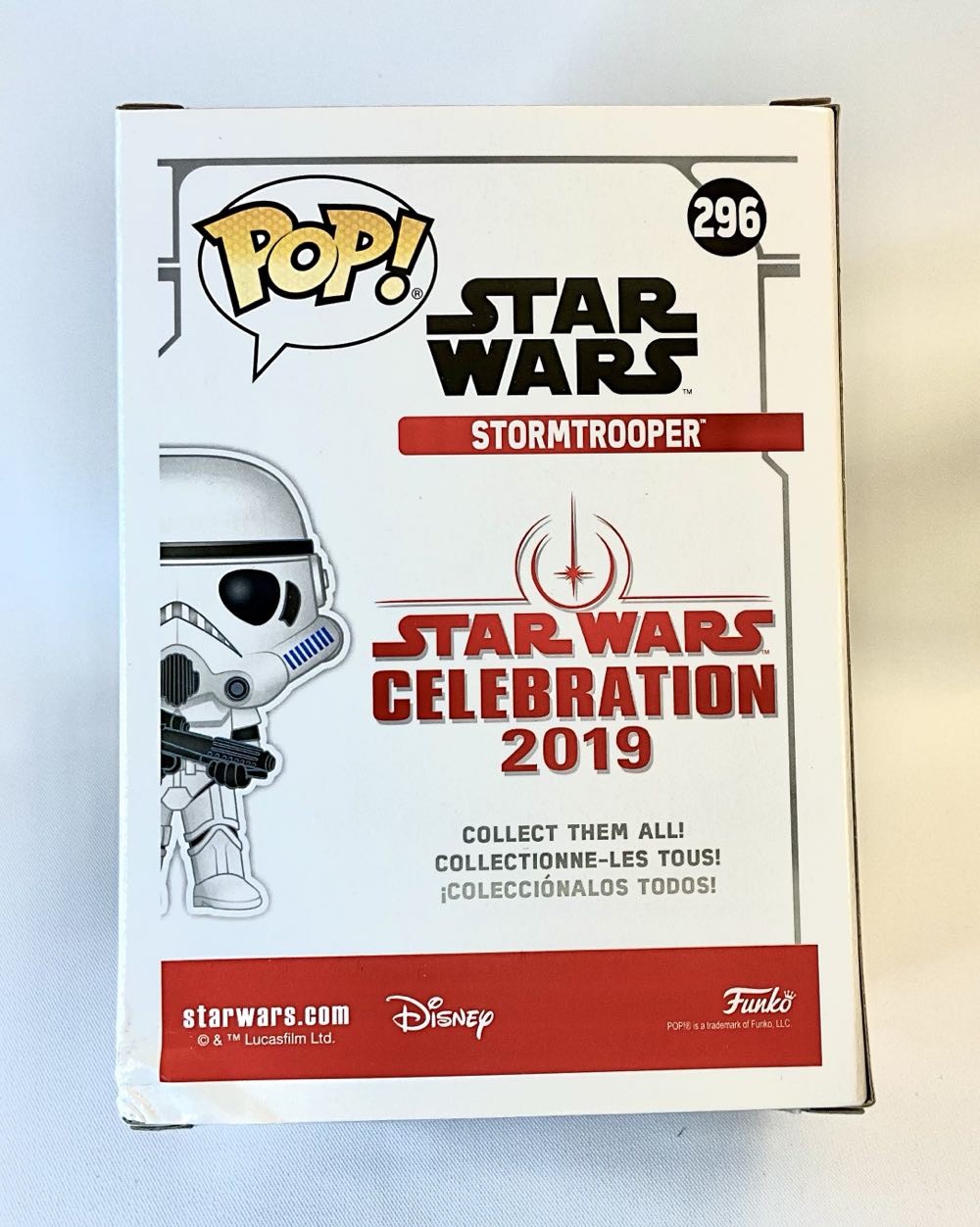 #296 Stormtrooper  (Funko Pop!) action figure collectible [Barcode 889698376532] - Main Image 2
