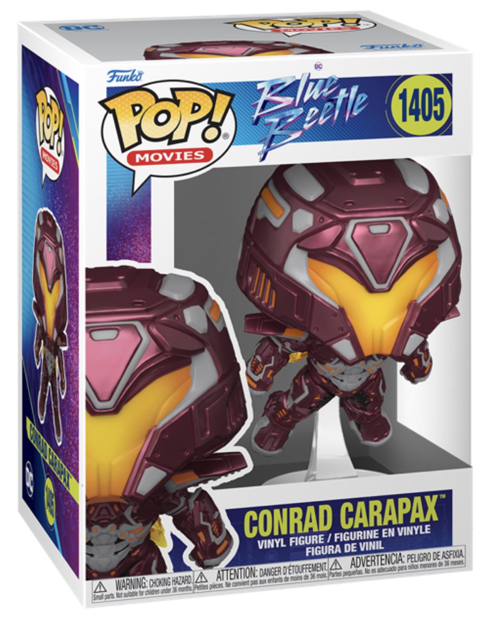 Conrad Carapax (Blue Beetle) 1405 - Funko (Blue Beetle) action figure collectible [Barcode 889698723527] - Main Image 2