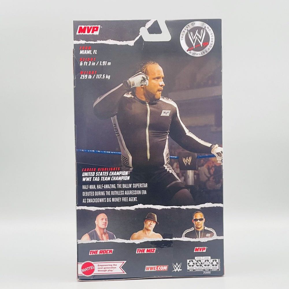 MVP Elite Ruthless Aggression - Mattel (WWE Best Of Ruthless Aggression Series 6) action figure collectible [Barcode 194735137145] - Main Image 2