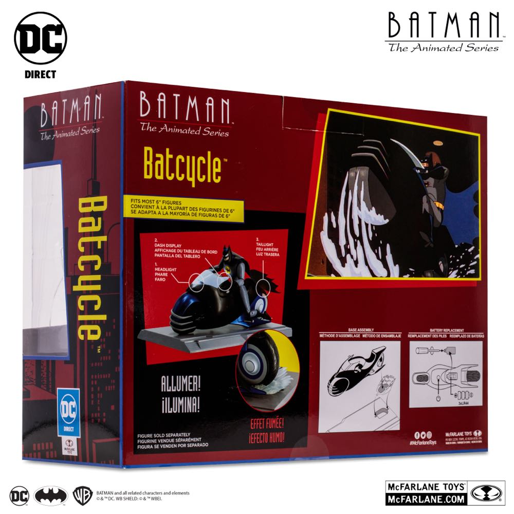 Batcycle - McFarlane Toys (DC Direct) (Batman: The Animated Series) action figure collectible [Barcode 787926176094] - Main Image 2