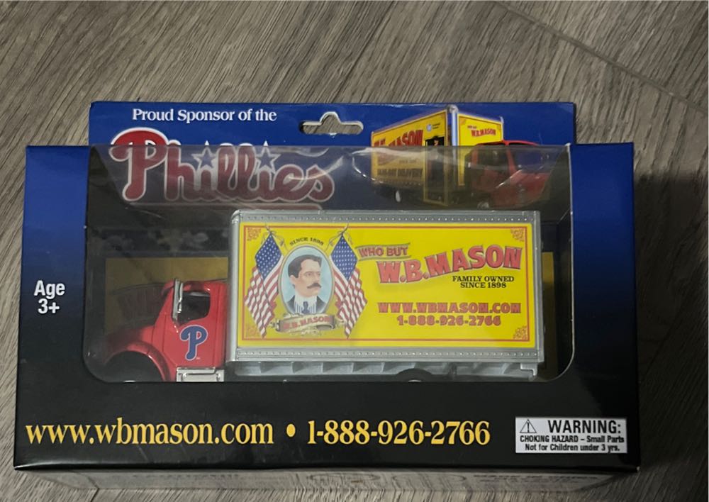 Diecast WB Mason Truck Philadelphia Phillies  action figure collectible - Main Image 1