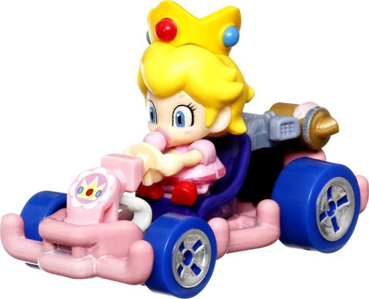 Baby Peach Pipe Frame - Mattel (Hot Wheels Mario Kart) action figure collectible [Barcode 194735018949] - Main Image 2