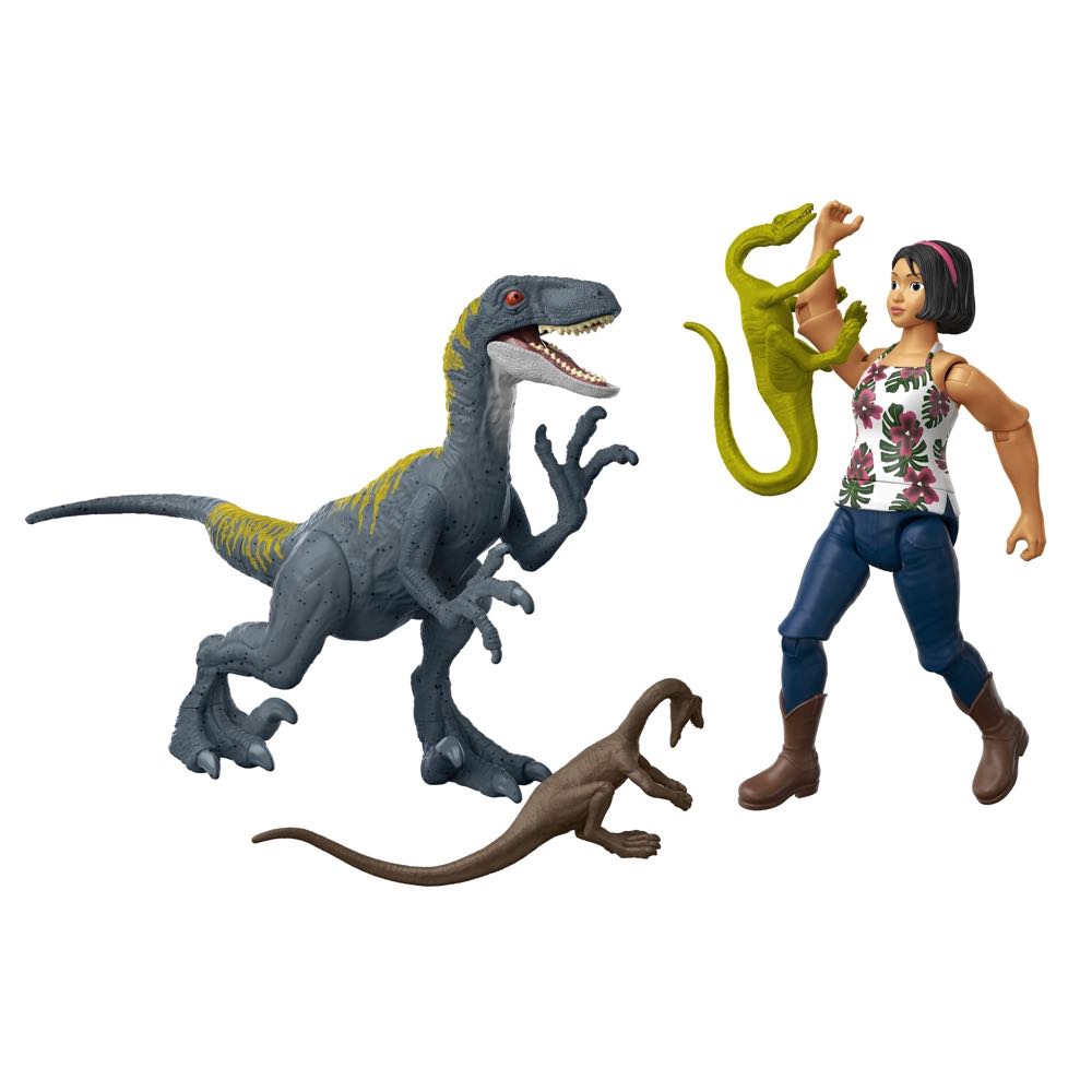 Jurassic World: Compsognathus (lime green) - Mattel (Jurassic World: Camp Cretaceous) action figure collectible - Main Image 4