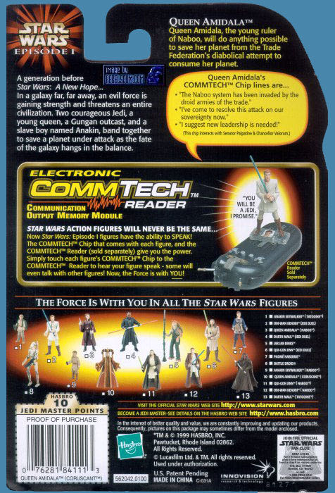 Star Wars: Queen Amidala (Coruscant) - Hasbro (Star Wars: Episode I: The Phantom Menace) action figure collectible - Main Image 4