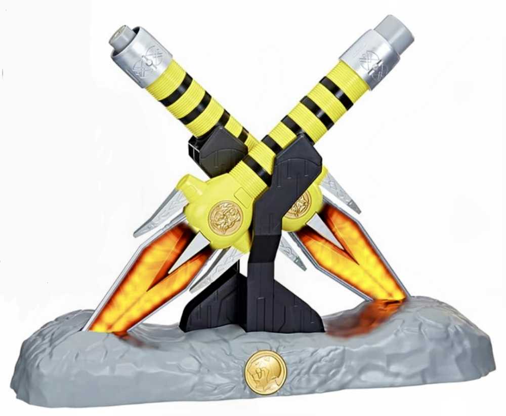 Mighty Morphin Power Rangers - Hasbro (Yellow Ranger Power Daggers) action figure collectible - Main Image 3