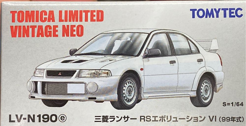 Mitsubishi Lancer Rs Evolution Vi White Lv N190e Iv - TomyTec action figure collectible [Barcode 4543736327349] - Main Image 1