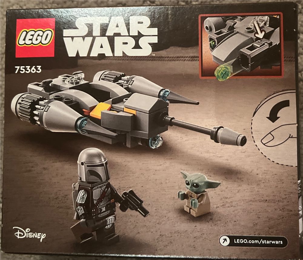 Lego Star Wars The Mandalorian’s N-1 Starfighter Microfighter 75363 Mando And Grogu ’baby Yoda’ Minifigure  (Lego) action figure collectible [Barcode 673419377034] - Main Image 2