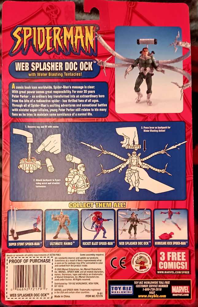 Spider-man Classics: Web Splasher Doc Ock (Ultimate) - Toy Biz (Spider-man Classics) action figure collectible [Barcode 086892721797] - Main Image 2
