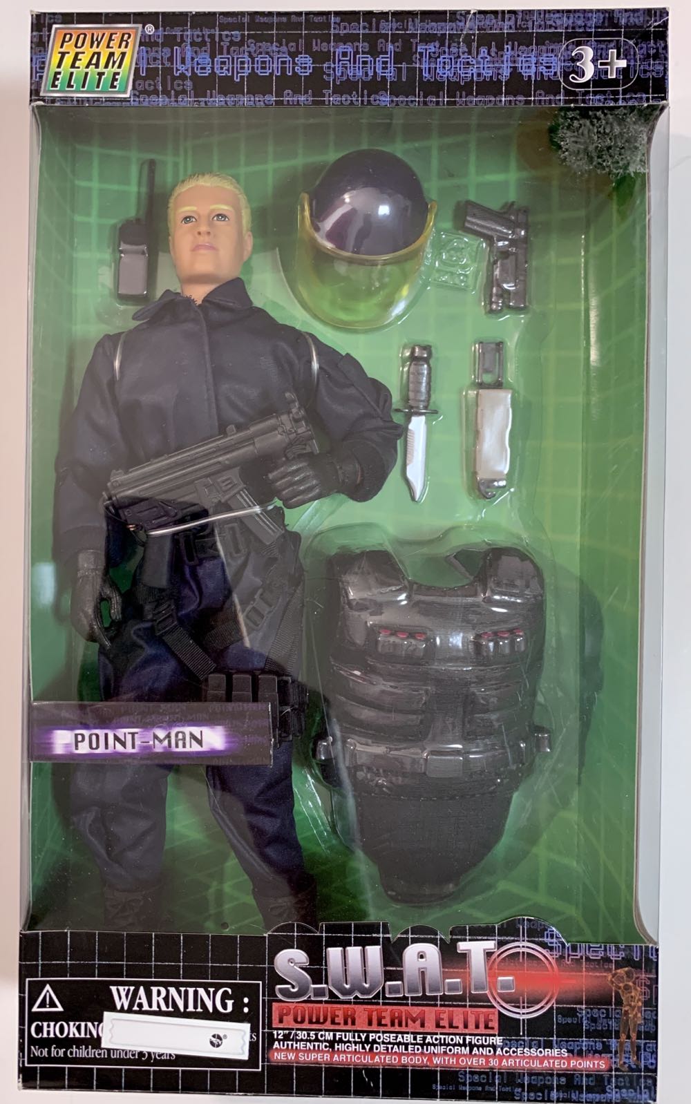 Power Team Elite - Point Man - S.W.A.T. - Power Team action figure collectible [Barcode 018859344381] - Main Image 2