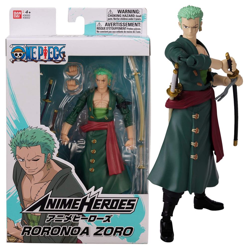 Anime Heroes Bandai America One Piece, Roronoa Zoro - Bandai action figure collectible - Main Image 3