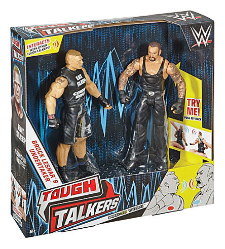 2016 Mattel WWE WWF Tough Talkers UNDERTAKER and Brock Lesnar 7”  action figure collectible - Main Image 2