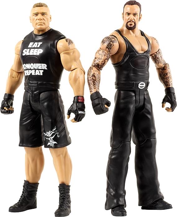 2016 Mattel WWE WWF Tough Talkers UNDERTAKER and Brock Lesnar 7”  action figure collectible - Main Image 3