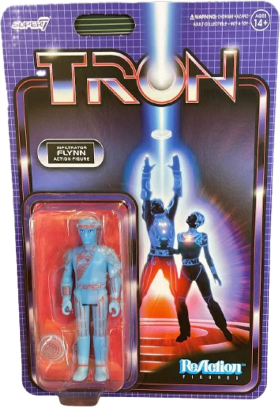 Infiltrator Flynn - Super7 (ReAction) (Tron) action figure collectible [Barcode 400954018098] - Main Image 2