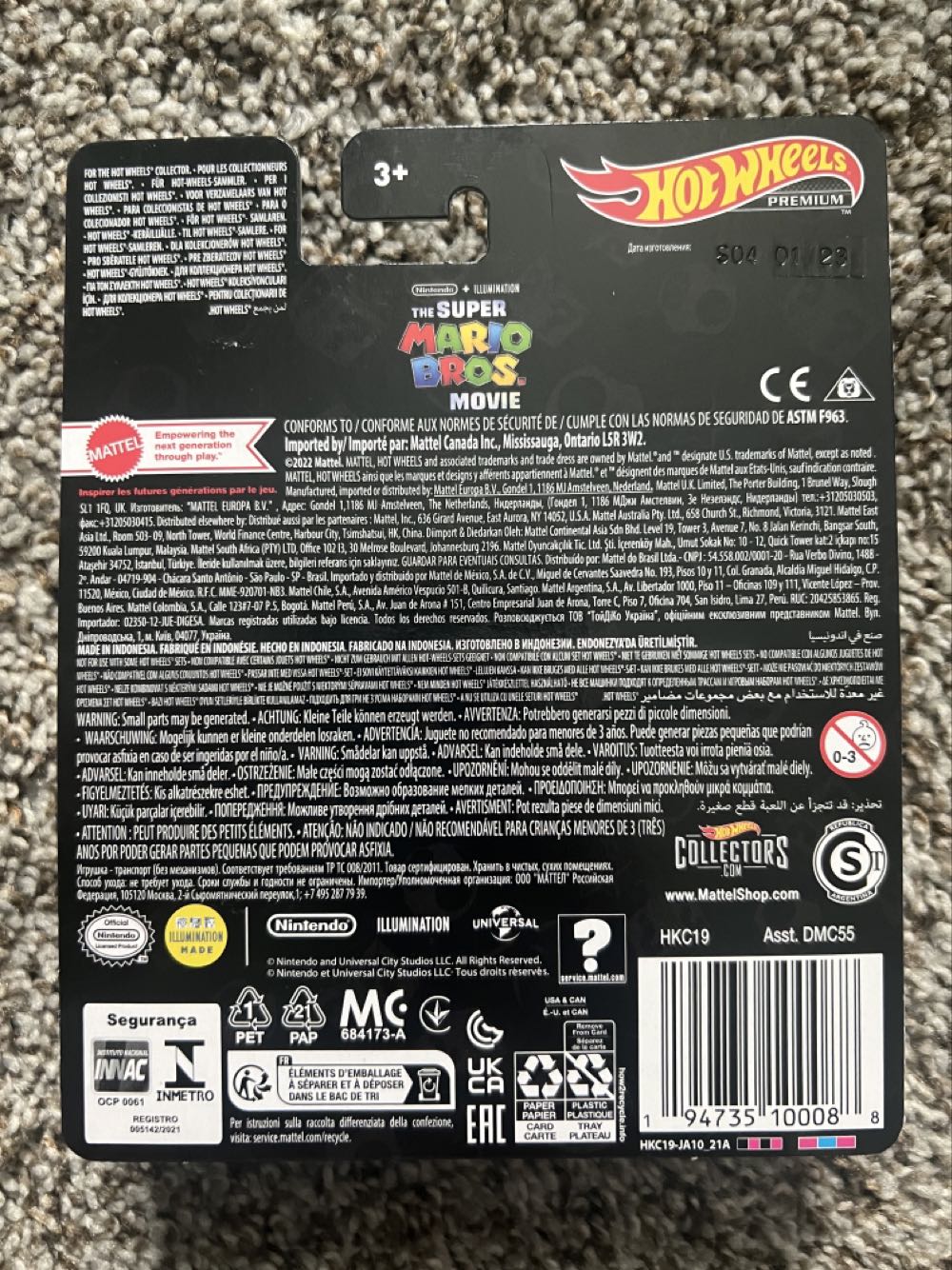 Movie Theme: The Super Mario Bros Movie Plumber Van - Mattel (Hotwheels Mario Kart) action figure collectible - Main Image 2