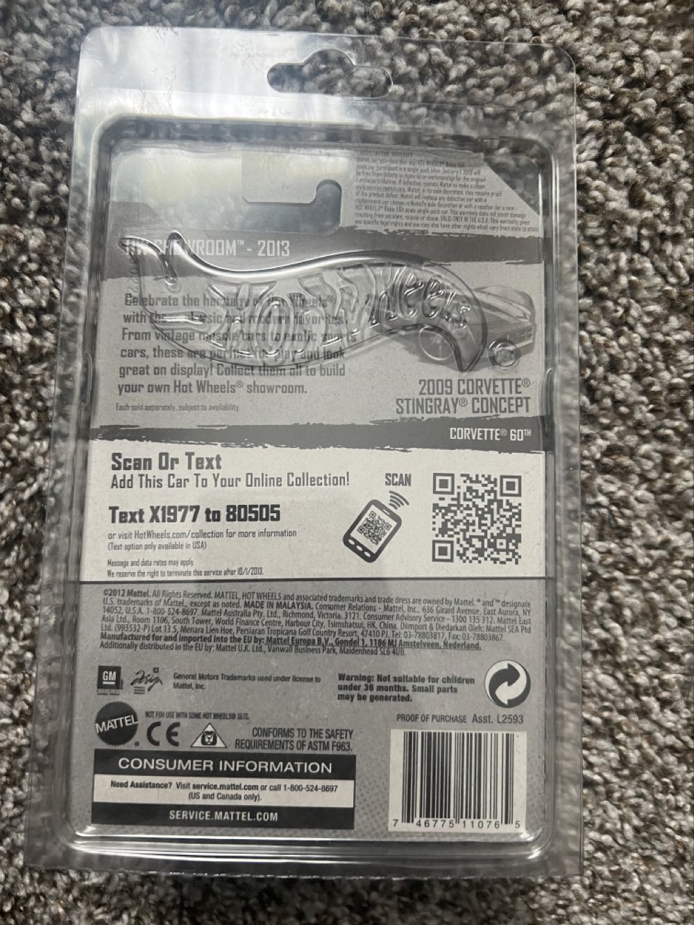 Corvette 2009 Stingray Concert  (Hotwheels Showroom) action figure collectible - Main Image 2