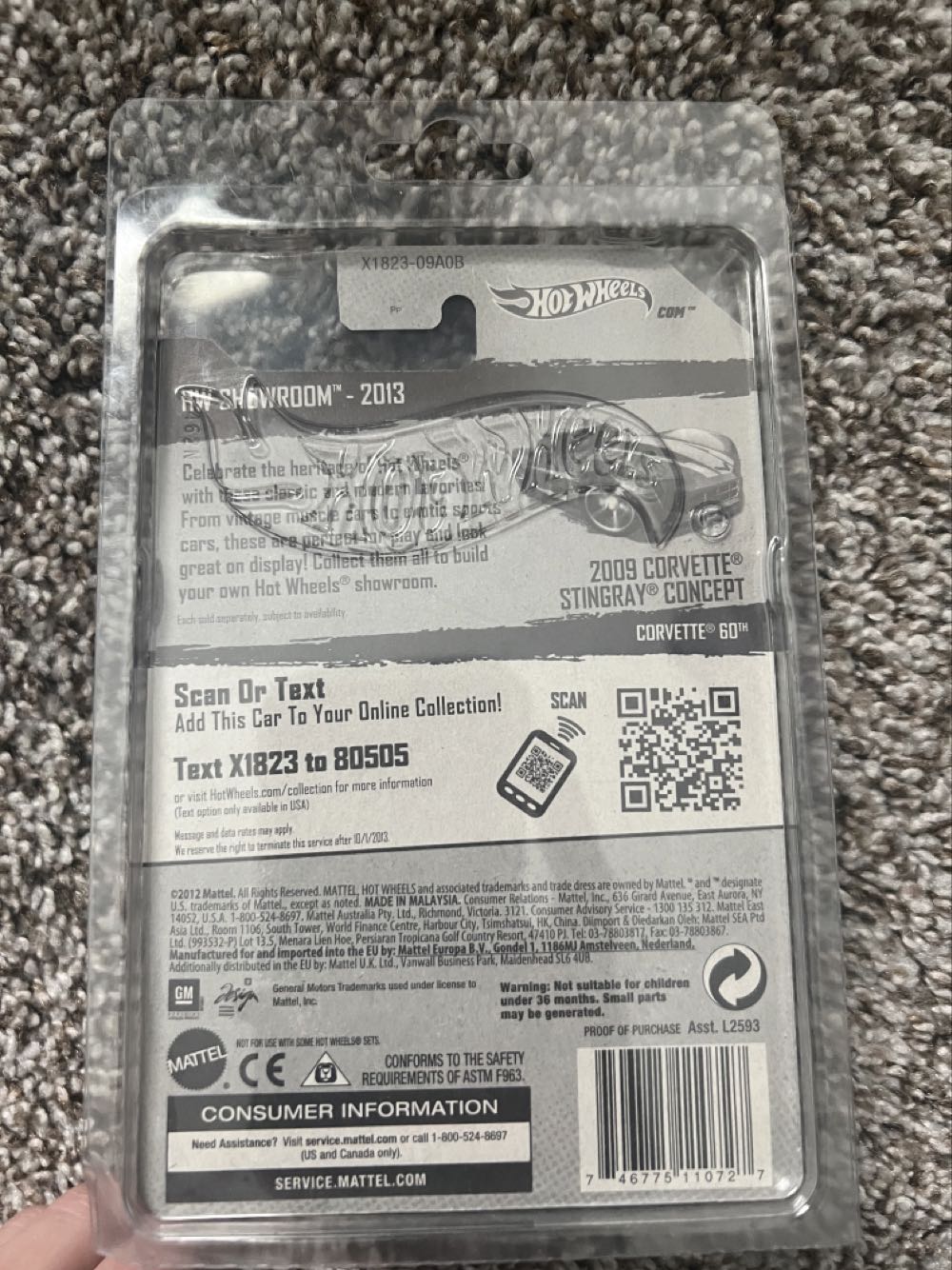 Corvette 2009 Stingray Concept - Mattel (Hotwheels Showroom) action figure collectible - Main Image 2