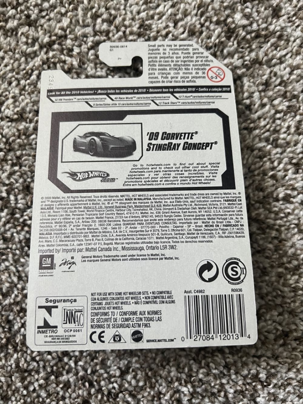 Corvette ‘09 Stingray Concept - Mattel (Hotwheel 2010 Premiere) action figure collectible - Main Image 2