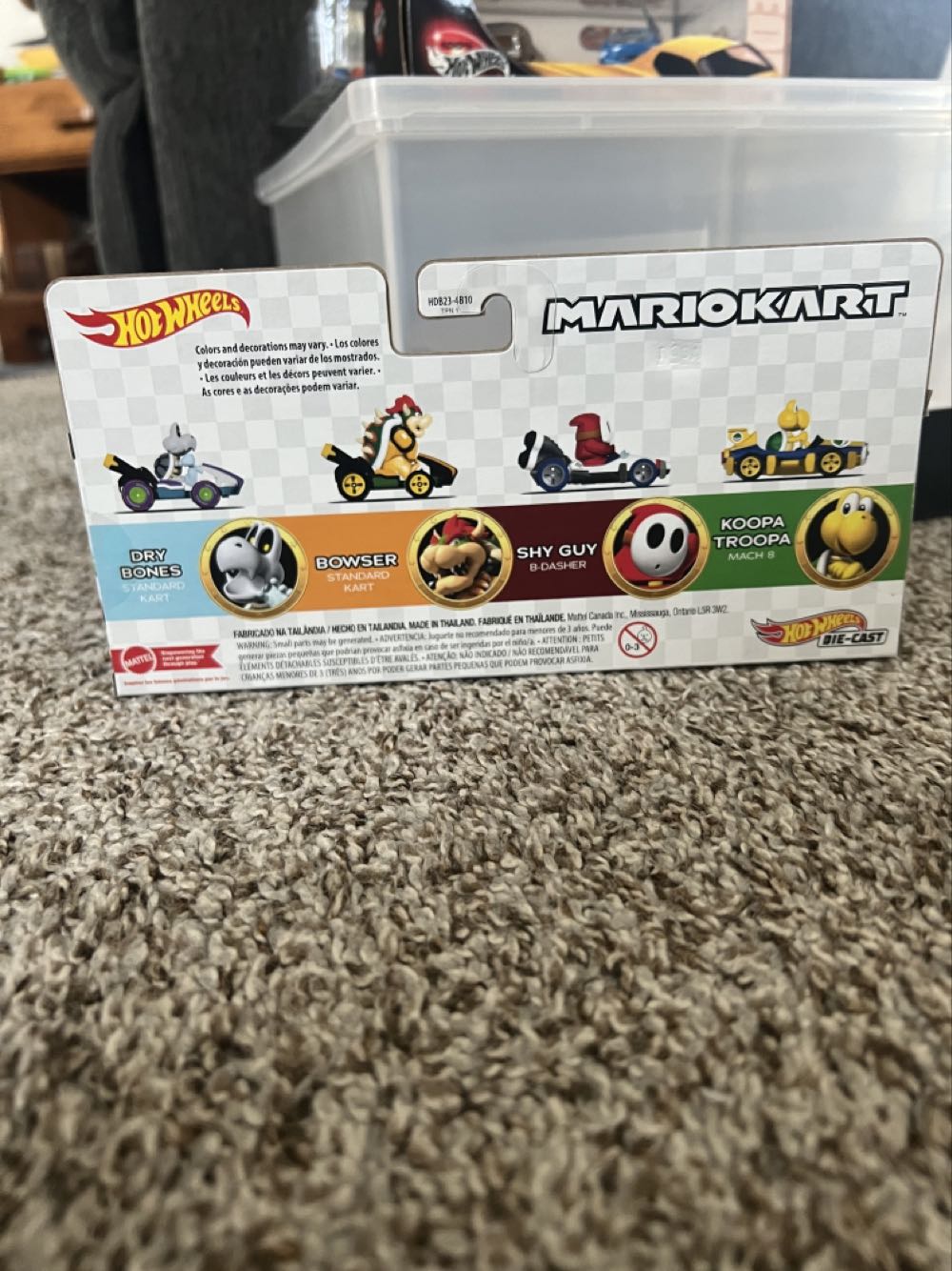 Mario Kart HW 4 Car Set - Mattel (Hotwheels Mario Kart) action figure collectible - Main Image 2