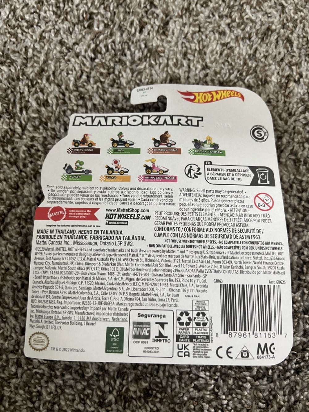 Mario Kart HW: Toad - Mattel (Hotwheels Mario Kart) action figure collectible - Main Image 2