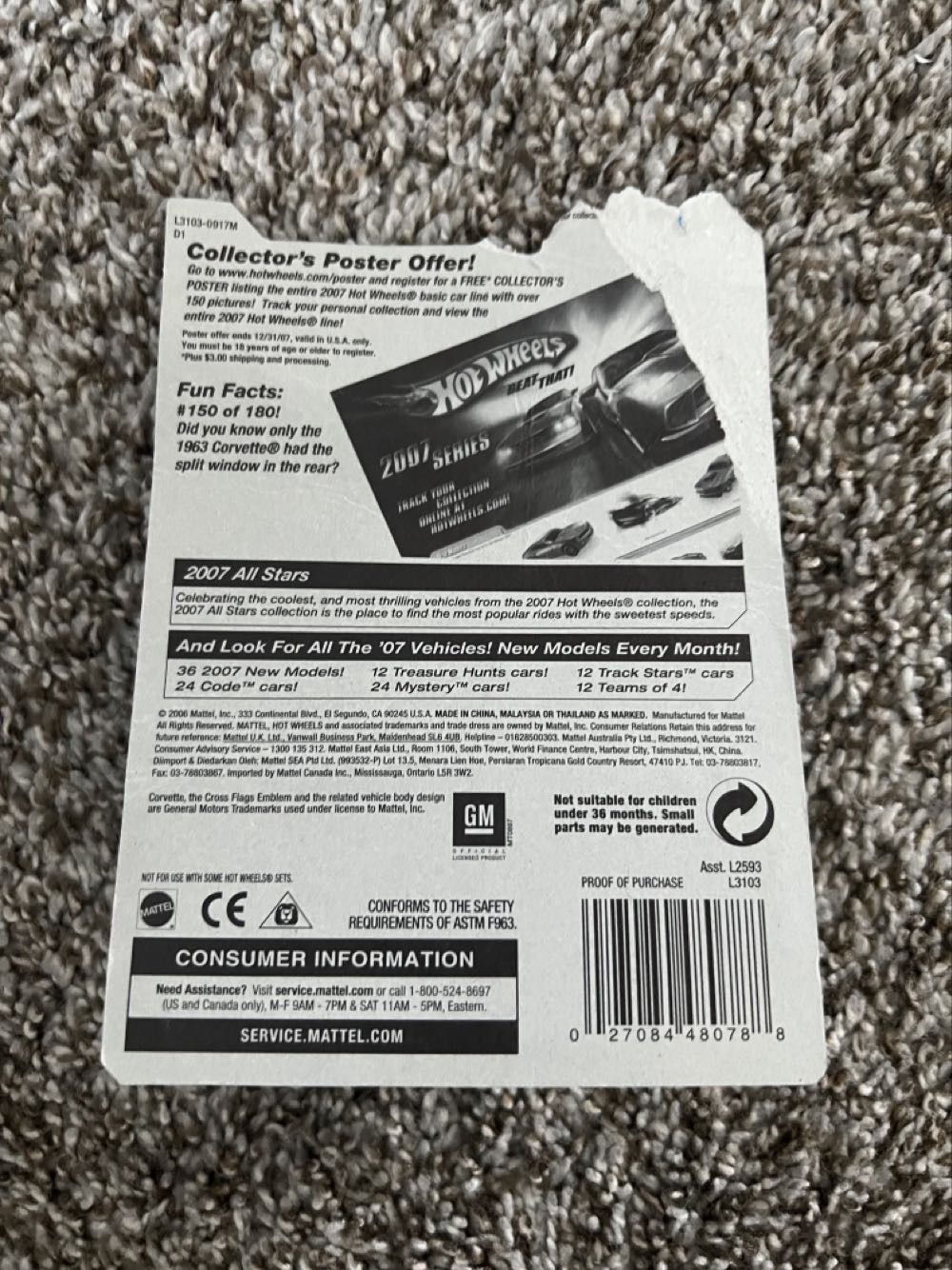 Corvette ‘63 - Mattel (Hotwheels 2007 All Stars) action figure collectible - Main Image 2