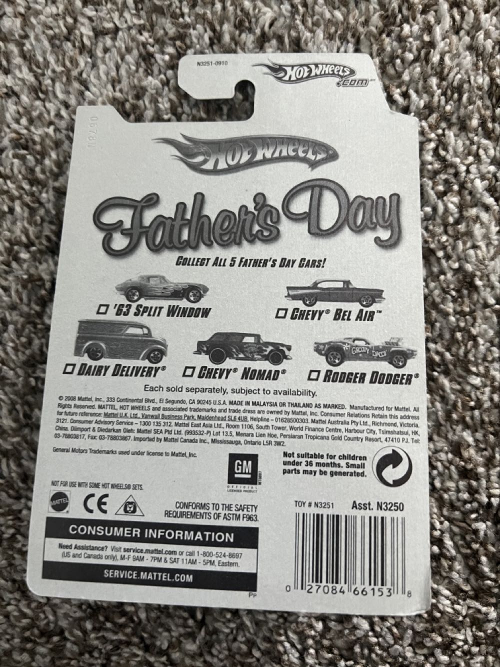 Corvette ‘63 Split Window - Mattel (Hotwheels Fathers Day) action figure collectible - Main Image 2