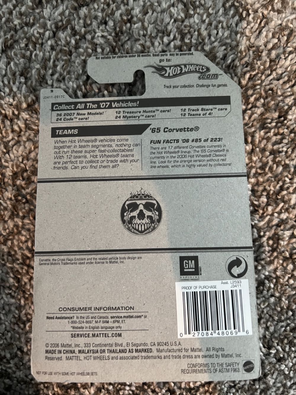 Corvette ‘65 - Mattel (Hotwheels Bone Blazers) action figure collectible - Main Image 2