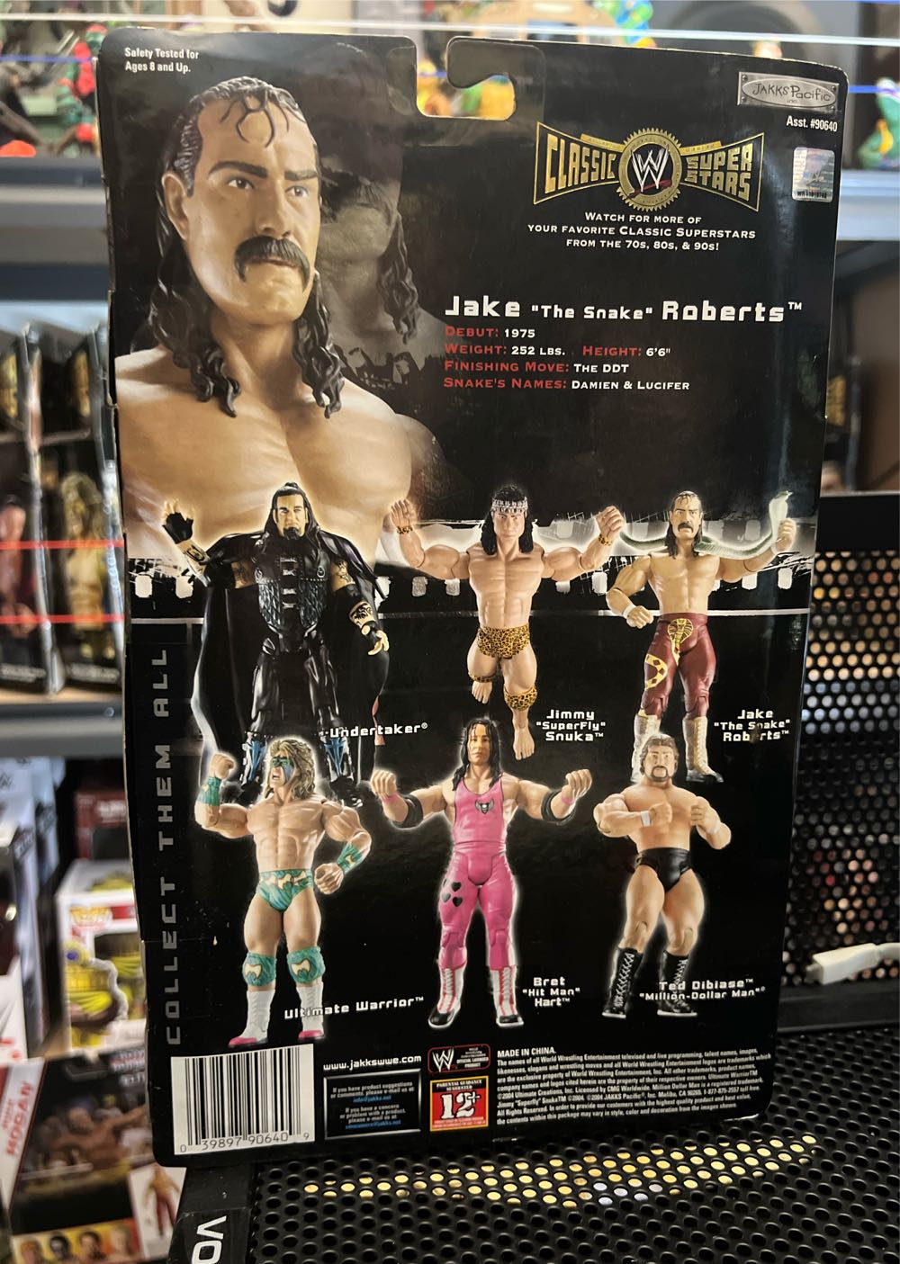 Jake “The Snake” Roberts - Jakks Pacific (Classic Superstars) action figure collectible [Barcode 039897906409] - Main Image 2