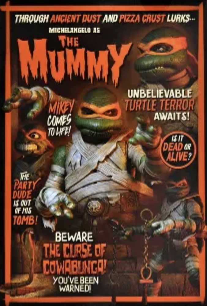 Michelangelo as The Mummy - Neca (Teenage Mutant Ninja Turtles x Universal Monsters) action figure collectible - Main Image 3