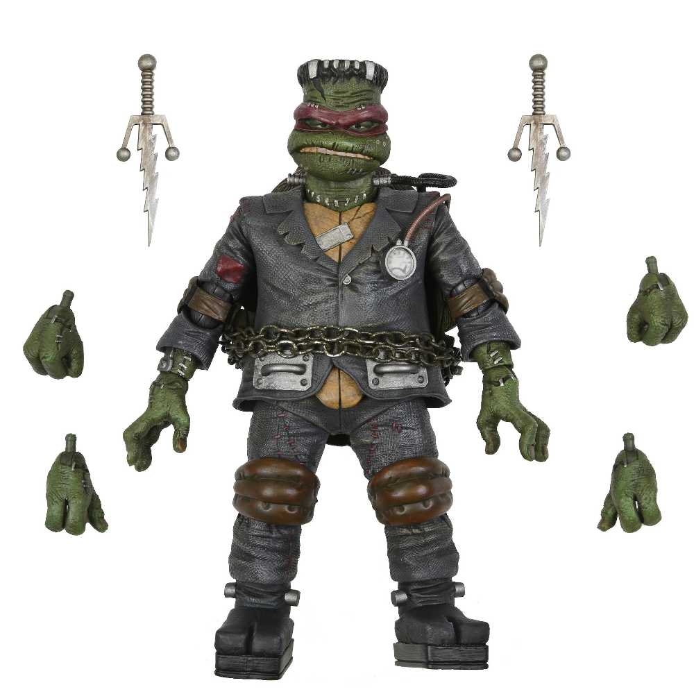 Teenage Mutant Ninja Turtles x Universal Monsters - Neca (Raphael as Frankenstein’s Monster) action figure collectible - Main Image 2