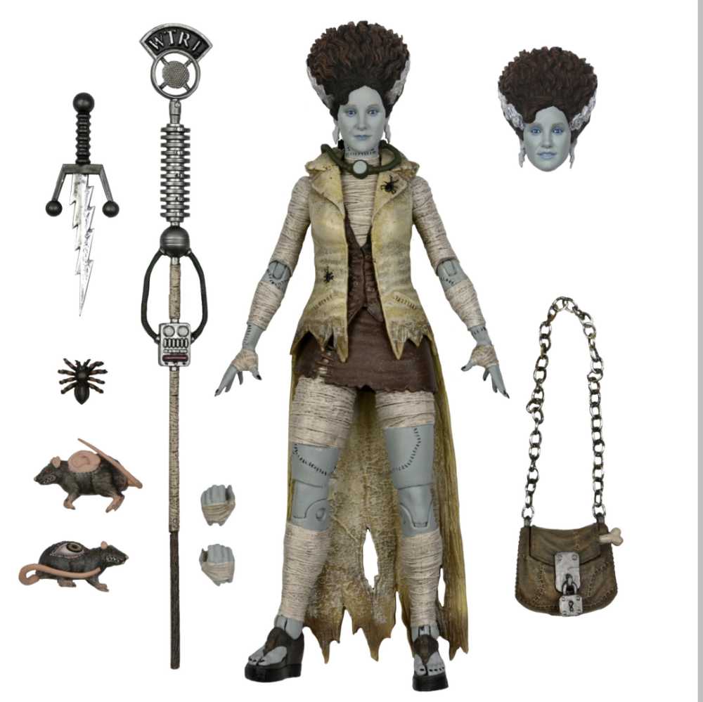 Teenage Mutant Ninja Turtles x Universal Monsters - Neca (April O’Neil as The Bride of Frankenstein) action figure collectible - Main Image 2