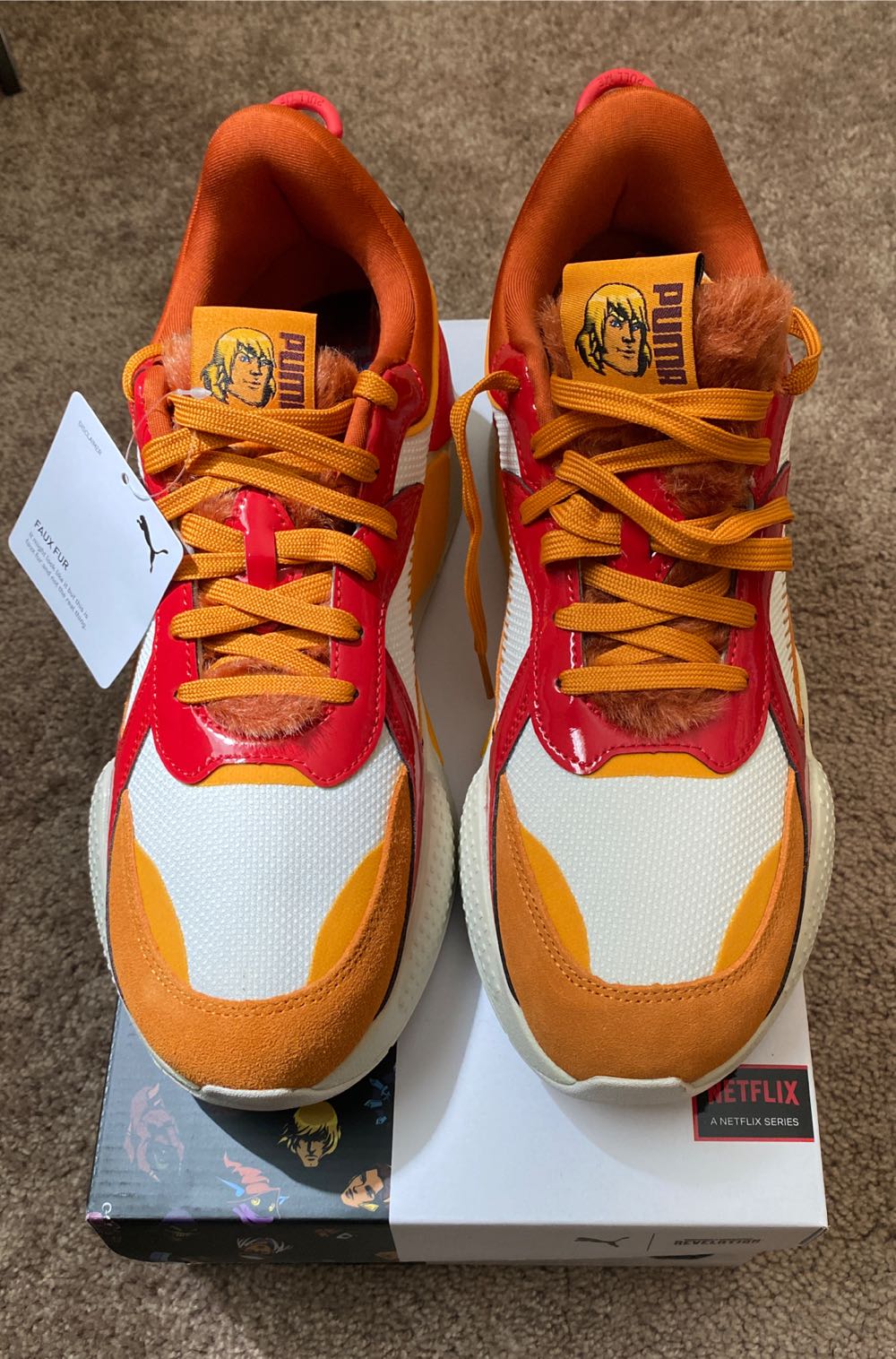 Puma Mens Motu X Rs-x Lace Up Sneakers Shoes Casual Orange Size 11 M  action figure collectible [Barcode 195552008250] - Main Image 3