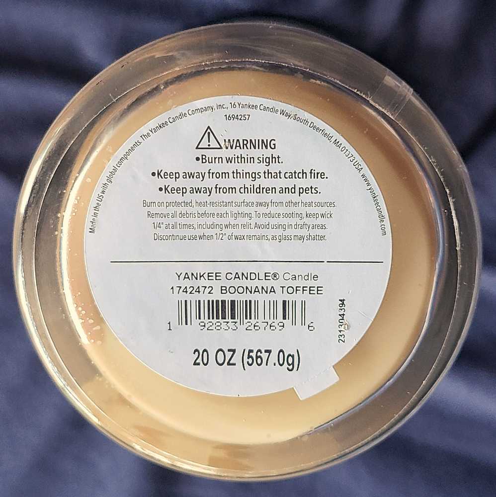 CANDLE: Halloween Yankee Boo-Nana Jar 2023 - Yankee Candle (Halloween Candles) action figure collectible [Barcode 192833267696] - Main Image 2