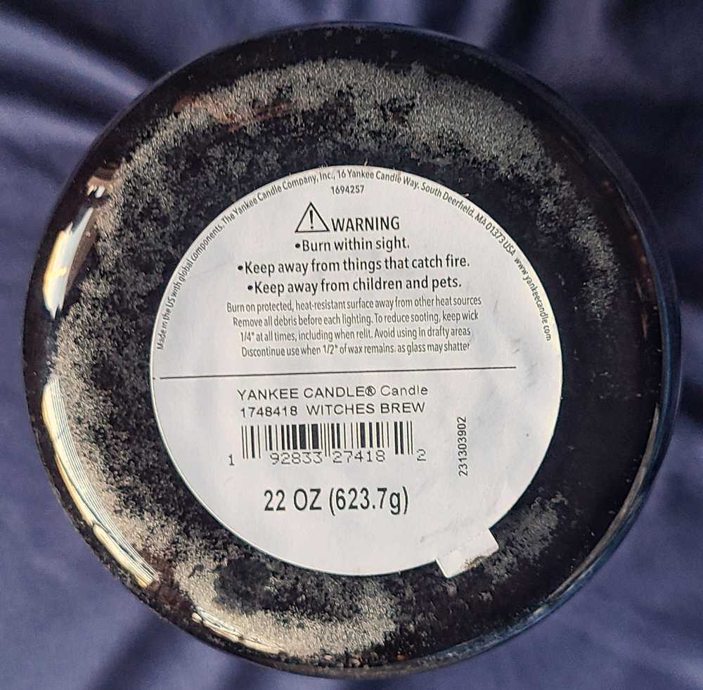 CANDLE: Halloween Yankee Witch’s Brew 2023 Jar - Yankee Candle (Halloween Candles) action figure collectible [Barcode 192833274182] - Main Image 2