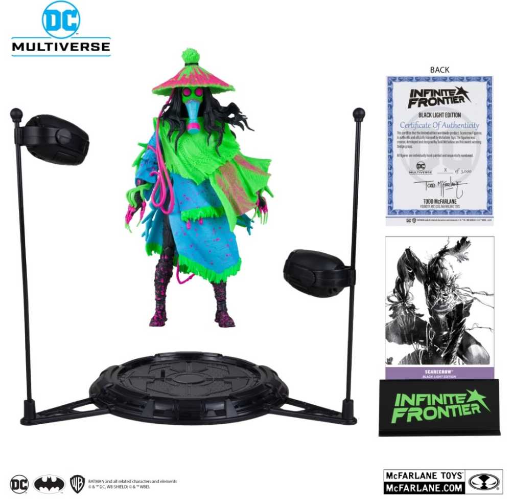 Scarecrow (Infinite Frontier) Black Light (Gold Label) - McFarlane Toys (McFarlane Gold Label Collection) action figure collectible [Barcode 787926170528] - Main Image 3