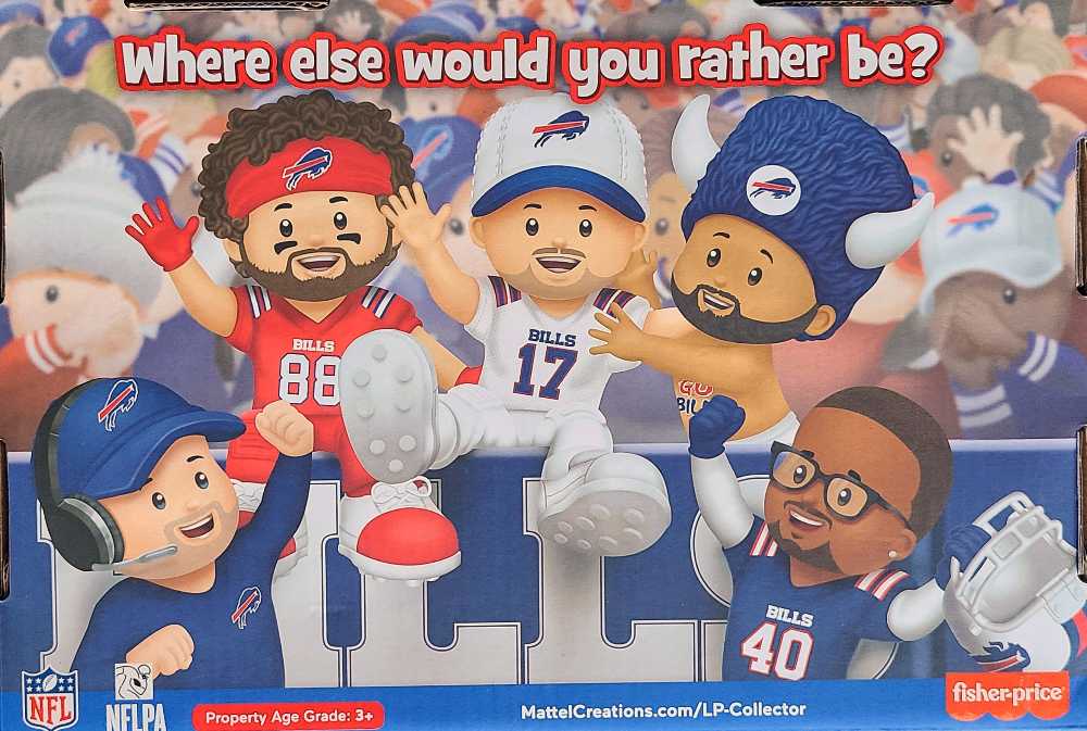 Fisher Price Little People NFL Buffalo Bills 2023 - Fisher Price (Buffalo Bills) action figure collectible [Barcode 194735141845] - Main Image 2