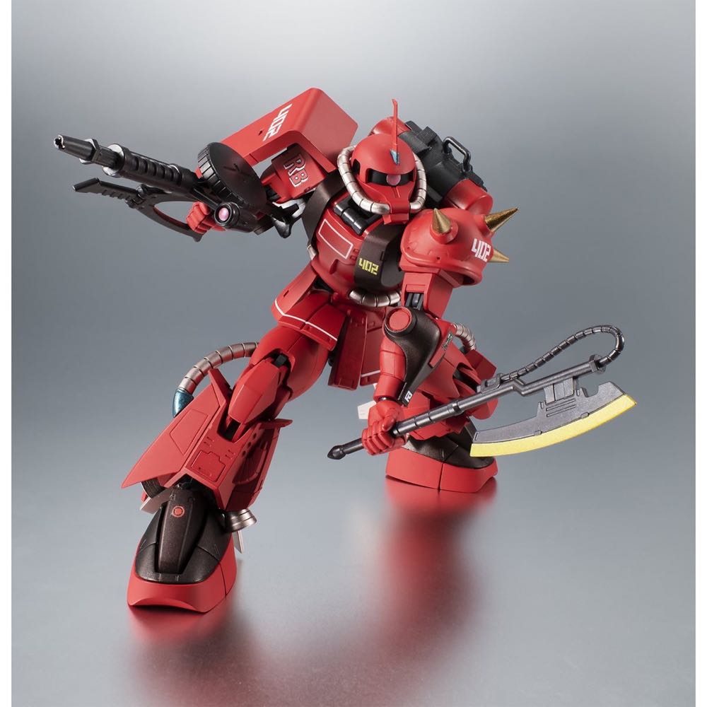 Bandai - Tamashii Nations - The Robot Spirits - Mobile Suit Variations - MS-06R-2 Zaku II High Mobility Type (Johnny Ridden’s Custom Model) Ver. A.n.i.m.e. - Bandai/Tamashii Nations (The Robot Spirits - Mobile Suit Gundam) action figure collectible [Barcode 4573102590985] - Main Image 3