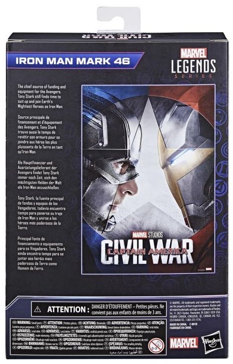 Marvel Legends: Infinity Saga: Iron Man Mark 46 - Hasbro (Marvel Legends) action figure collectible [Barcode 5010996142726] - Main Image 2
