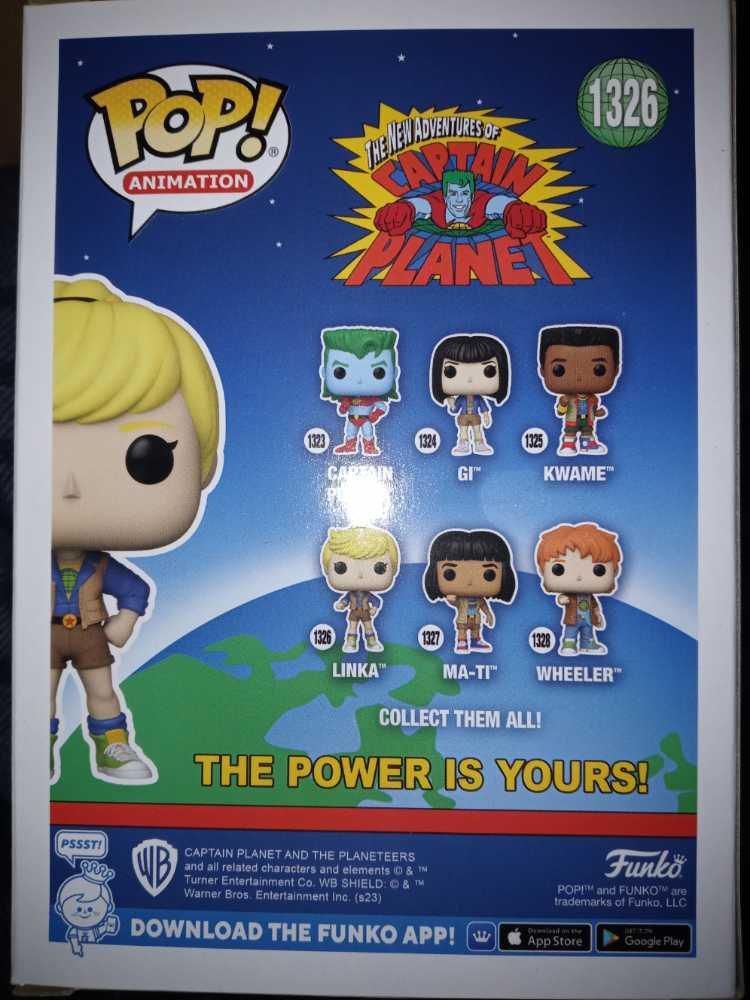 Captain Planet: Linka #1326 - Funko (Captain Planet) (The New Adventures of Captain Planet) action figure collectible [Barcode 889698725583] - Main Image 2