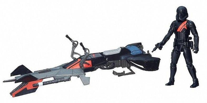 First Order Stormtrooper with Elite Speeder Bike (loose) - Hasbro (Star Wars - The Force Awakens) action figure collectible - Main Image 2